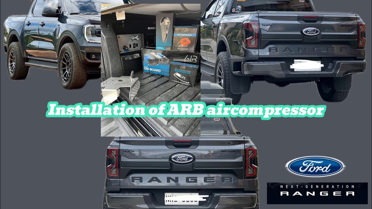 Arb twin compressor on Ford ranger next gen - YouTube