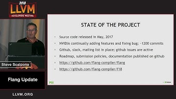 2018 LLVM Developers’ Meeting: S. Scalpone “Flang Update”
