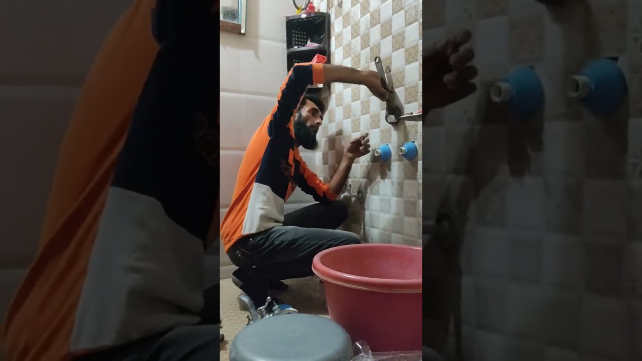 PTMT wall mixer install