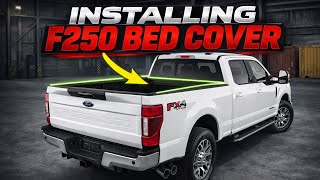 Ford F-250 Bed Cover Install Hard Folding Tonneau Cover