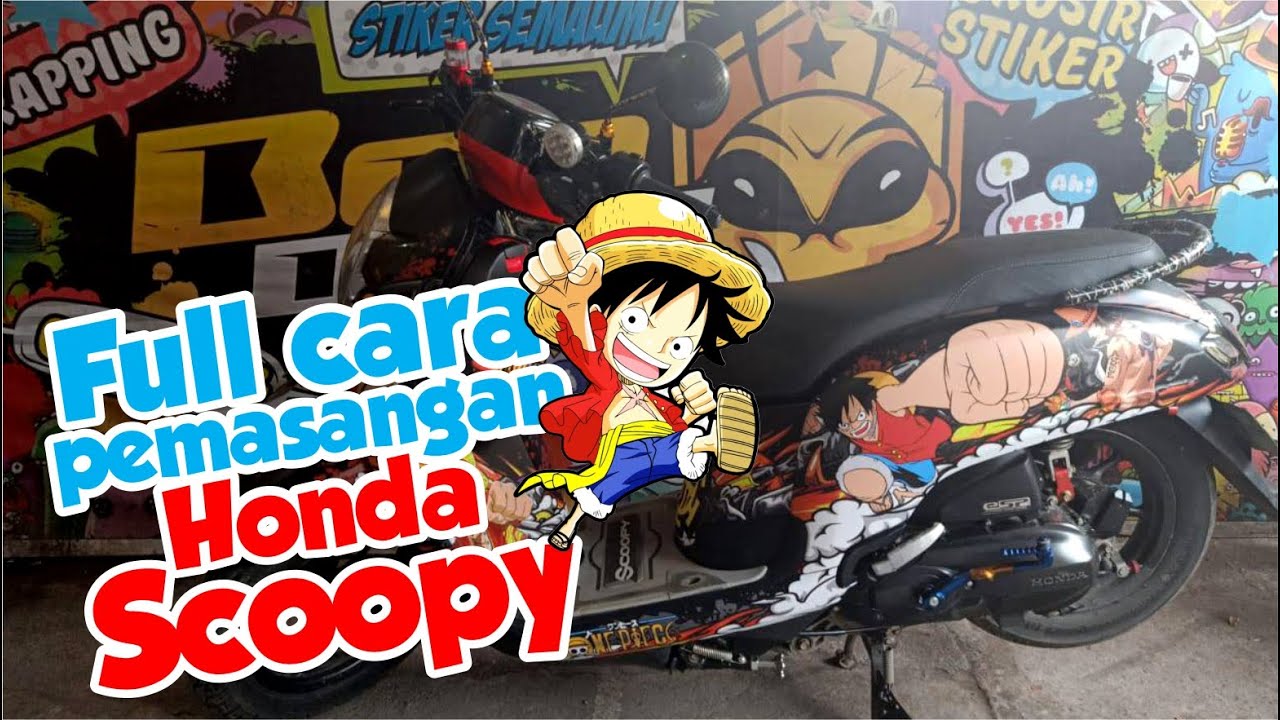  Stiker  Modifikasi Honda New Scoopy  Stiker  Custom 