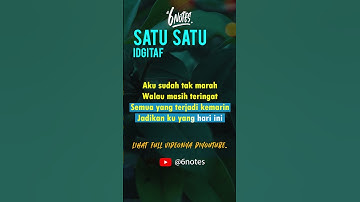 IDGITAF - SATU SATU 2( KARAOKE MONTAGE ) #idgitaf #karaoke #satusatu