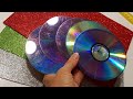 Взяла лишь dvd ДИСК cd и ФОАМИРАН. КРАСОТА своими руками.DIY подарки поделки идеи 8 марта.цветы фом.