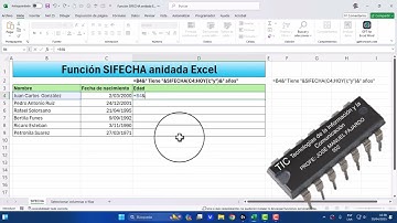 Función SIFECHA anidada Excel 365