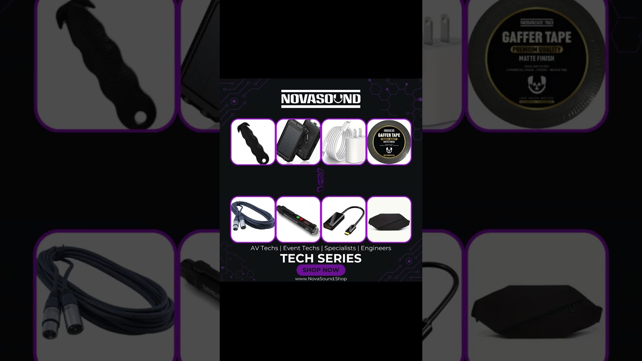 Nova Sound 🎧 Audio Visual Technician Series ⚡️ Live Production Support 🌍 NovaSound.Shop 