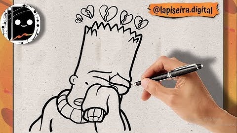 Hoe je stap voor stap Bart Simpson verdrietig en verliefd tekent