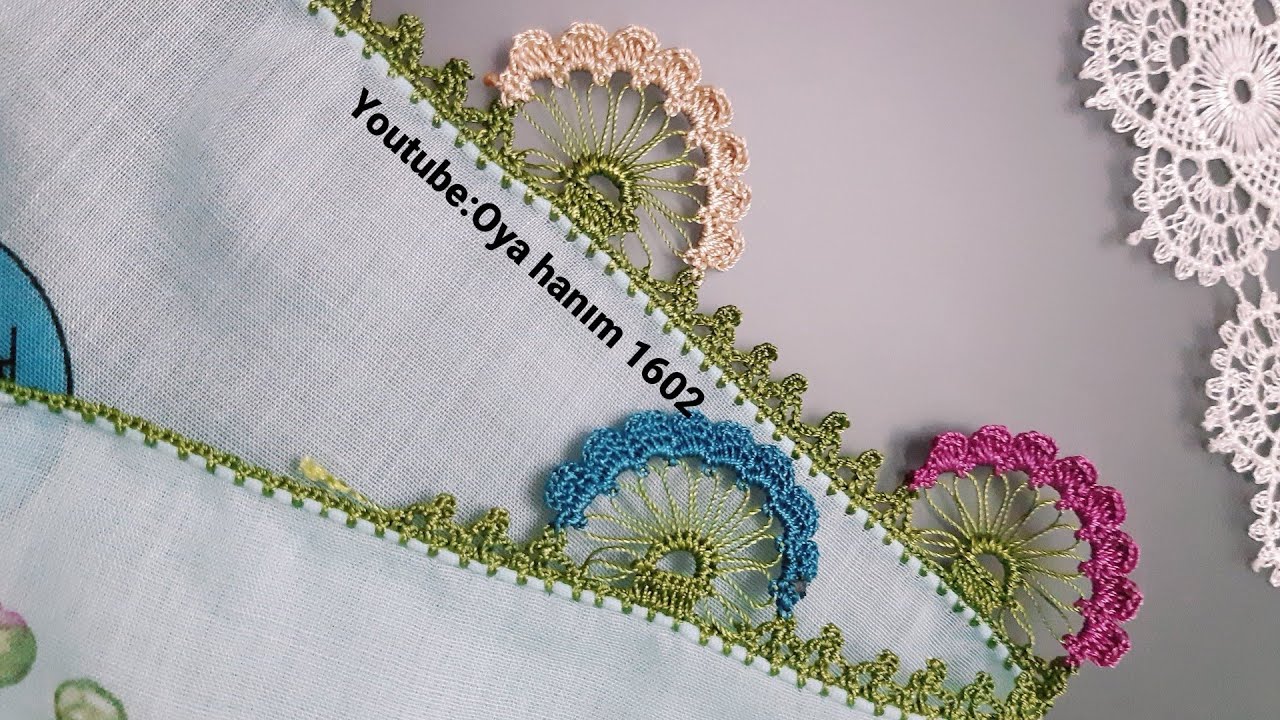 1602 - Komşu grubunda paylaştım bayıldılar çok güzel tığ oyası örneği