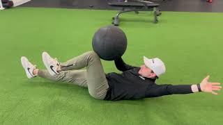 Med Ball Deadbug Pullovers