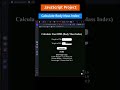 BMI Calculator Tutorial for Beginners 🚀 | HTML, CSS, JavaScript Project