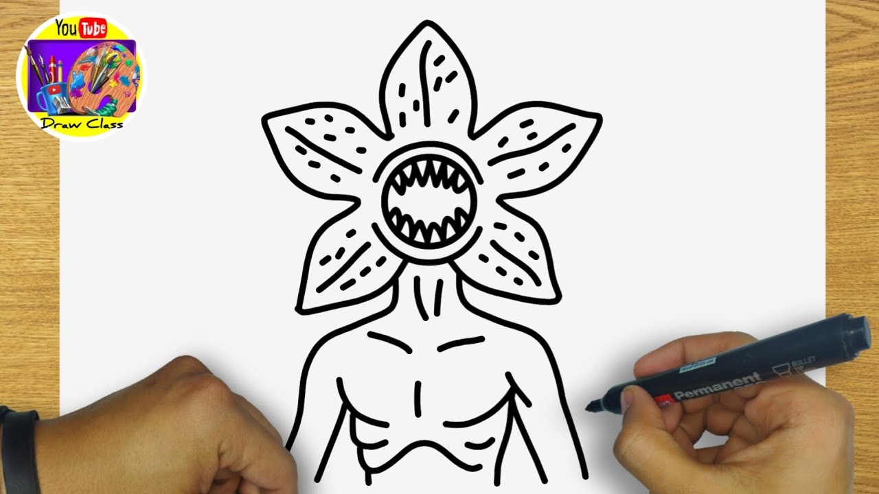 КАК ПРОСТО НАРИСОВАТЬ ДЕМОГОРГОНА | РИСОВАНИЕ ДЕМОГОРГОНА ИЗ СЕРИАЛА «ОЧЕНЬ СТРАННЫЕ ДЕЛА»