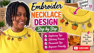 How to do the chain neckline design