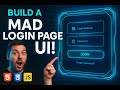 How to create beautiful login UI with HTML & CSS with JAVA SCRIPT