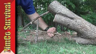 ✔️ How To: Figure (4) Four Deadfall Trap - Survival Basics