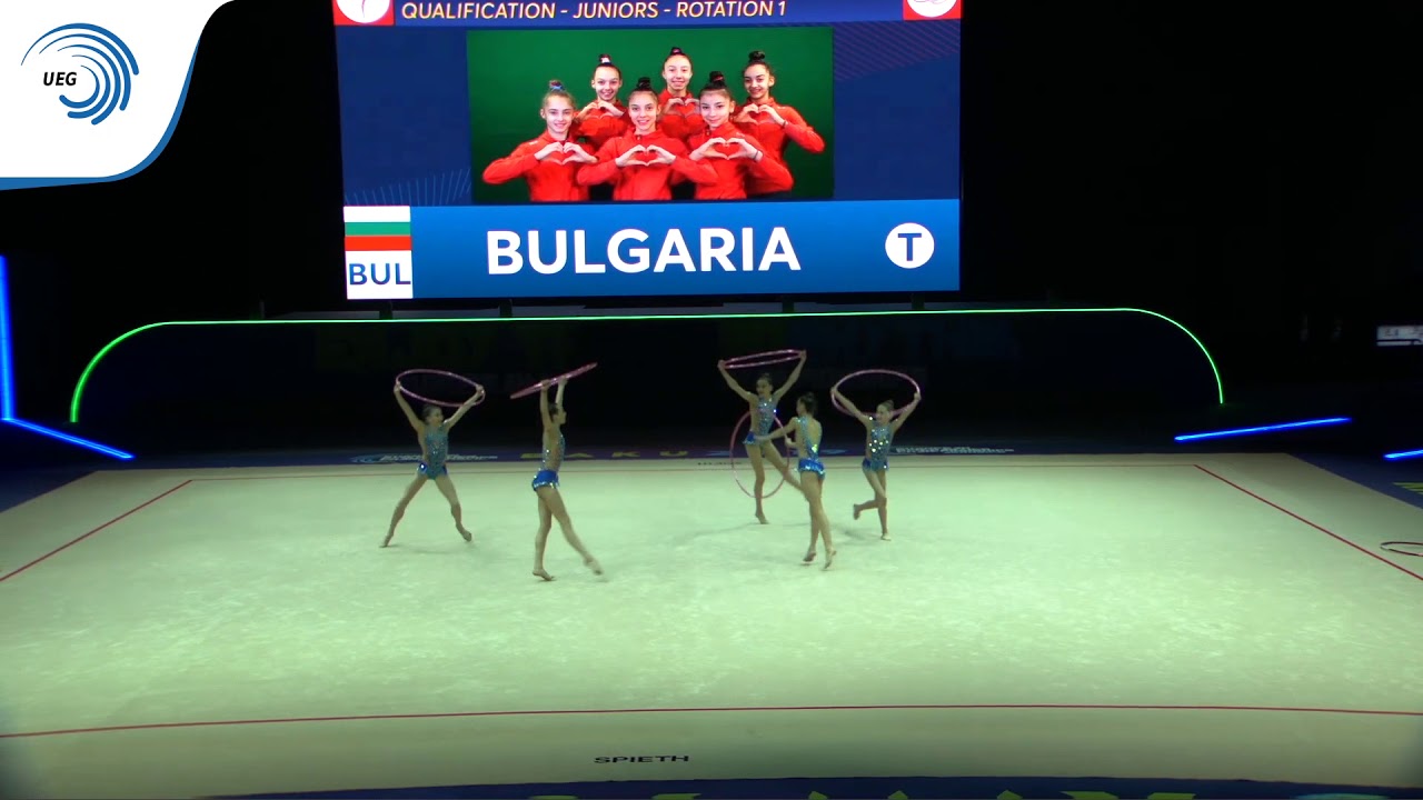 Bulgaria -  2019 Rhythmic Gymnastics Europeans, junior groups 5 hoops qualification