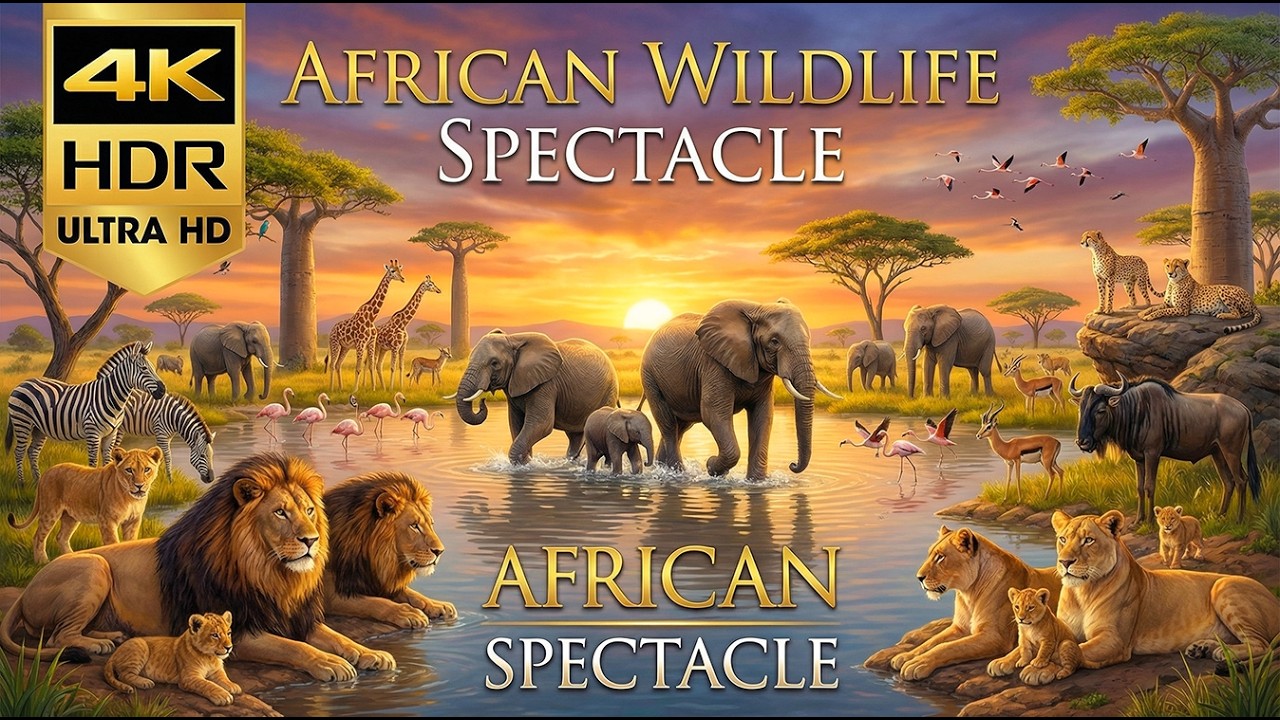 Wild Beauty Of Africa 4K | The Ultimate Safari Experience | Savanna Animals