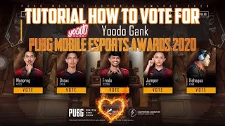 TUTORIAL HOW TO VOTE FOR PUBG MOBILE ESPORTS AWARDS 2020 screenshot 3