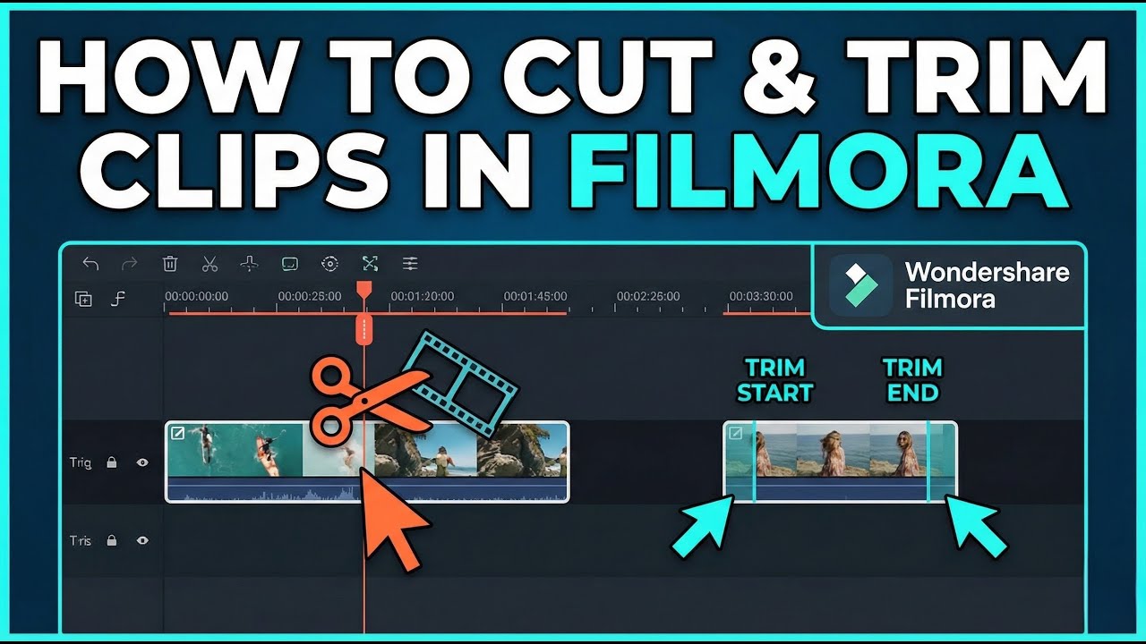 How to Cut and Trim Clips in Filmora 15 (Beginner Tutorial)