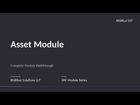 BNBRun HRMS Asset Module | Complete Walkthrough | Allocation to Return, Maintenance & Reports