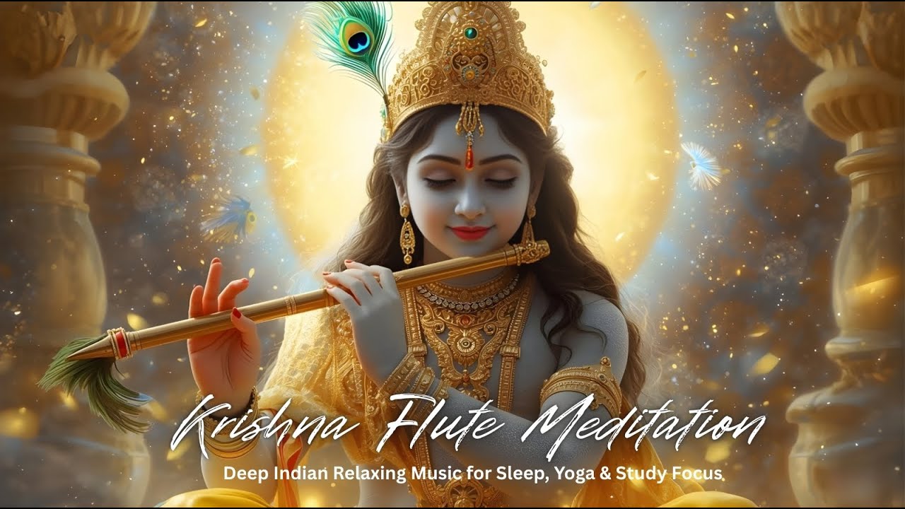 Krishna Flute Meditation | Deep Indian Relaxing Music for Sleep, Yoga & Study Focus