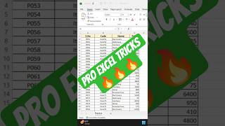 Excel Trick 🔥 Row Freeze Karna Ab Hua Aasaan #tranding #tranding #viral #aivideo #computertips #ai