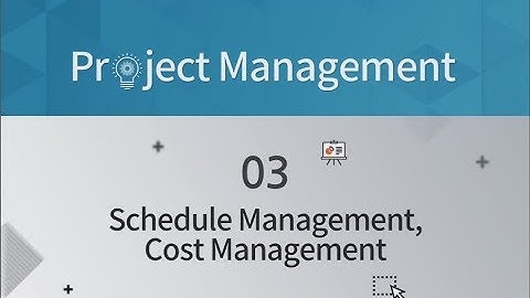 TOPCIT Project Management | 03. Schedule Management, Cost Management