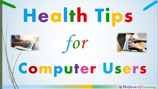 Health Tips to Overcome Health Problems of Sitting at the Computer for a Long Time