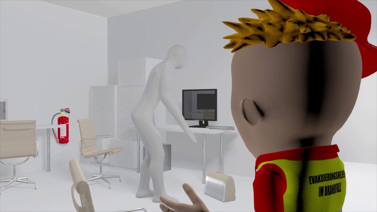 Verhalten im Brandfall: Fall 3 Evakuierungshelfer