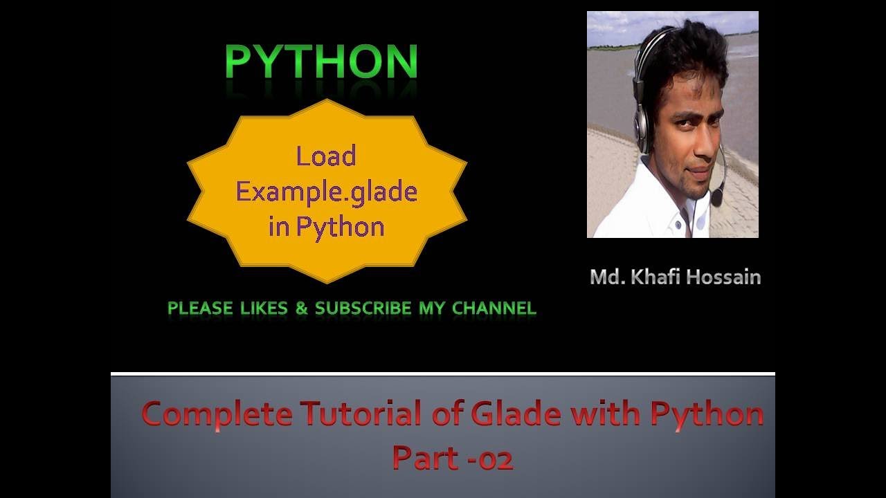 Load glade file in Python - YouTube