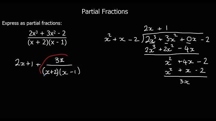 Partial Fractions with Improper Fractions