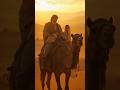 Journey of Hope A Holy Family’s Path Through the Desert #HolyJourney #FaithAndFamily #BiblicalScenes