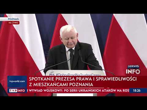 Jarosław Kaczyński w Poznaniu: Dążymy do tego, aby cała Polska rozwijała się równomiernie