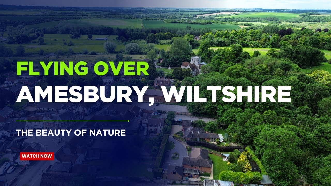 Amesbury, Wiltshire Drone View | Stunning Aerial Tour of England’s Historic Countryside