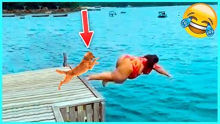 Best Funny Videos Compilation 🤣 Pranks - Amazing Stunts - By Just F7 🍿 #64