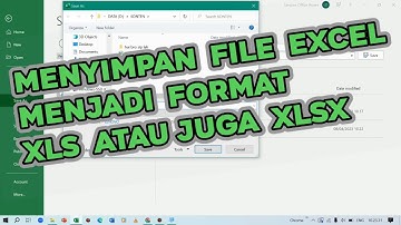 Cara Menyimpan Excel Ke Format xls (Versi Lama) dan Format xlsx (Versi Baru)