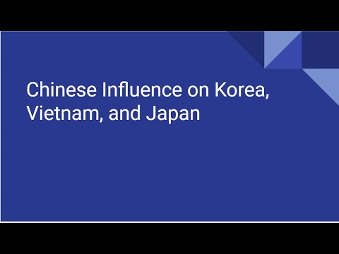 Chinese Influence In Korea, Vietnam, And Japan