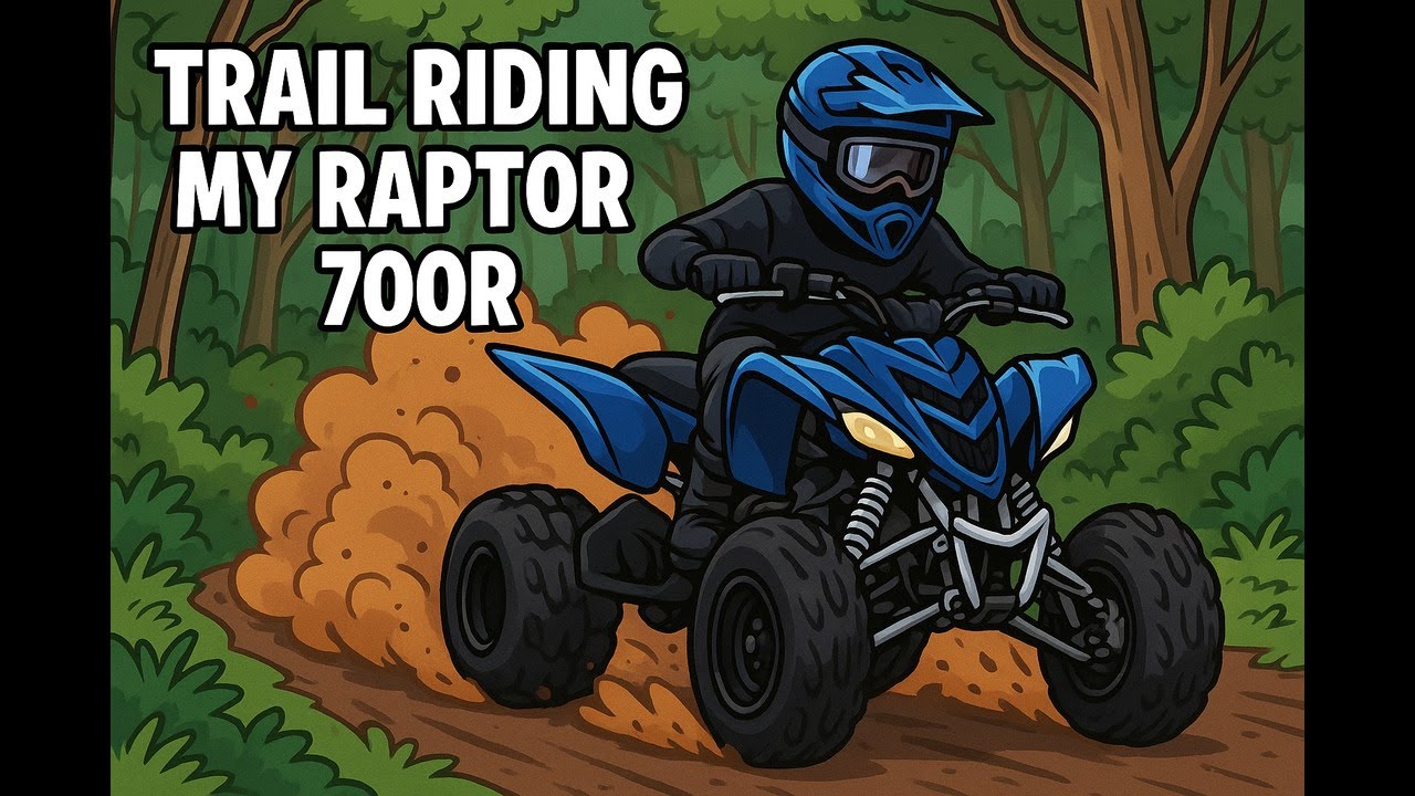 First Time Trail Riding My New 2025 Yamaha Raptor 700R!