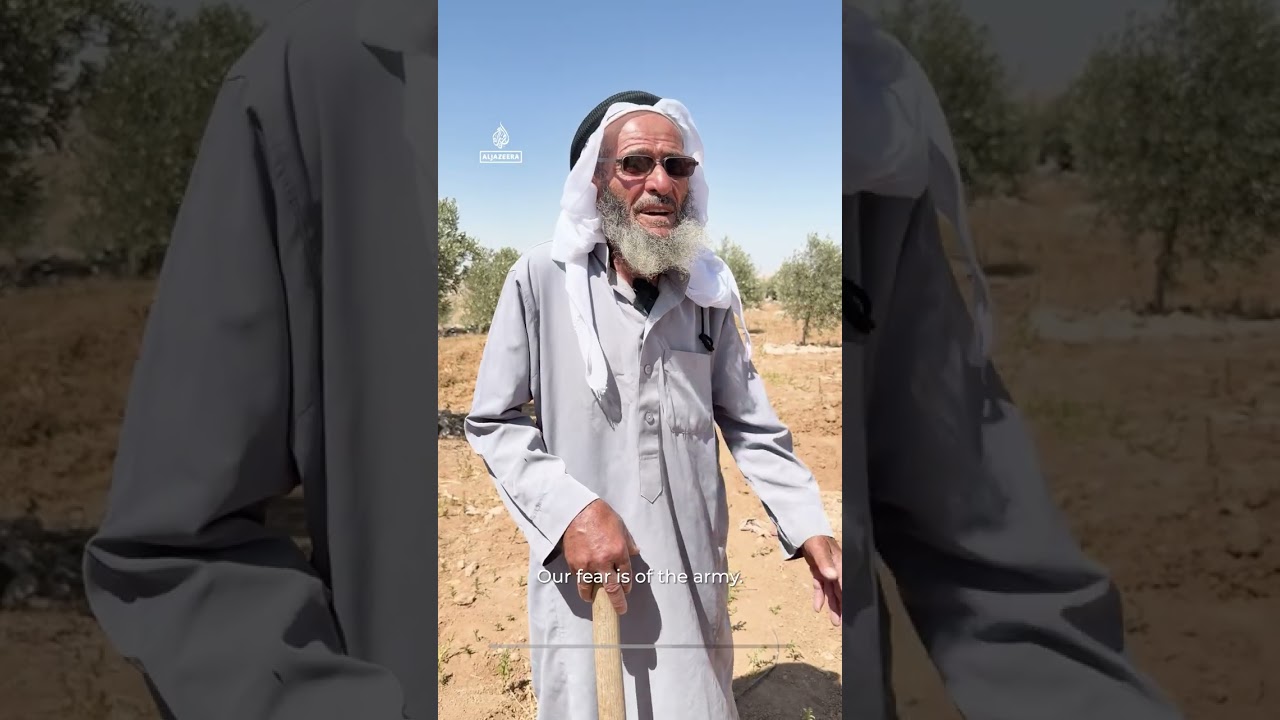 Elderly Palestinian describes being beaten up by Israeli settlers