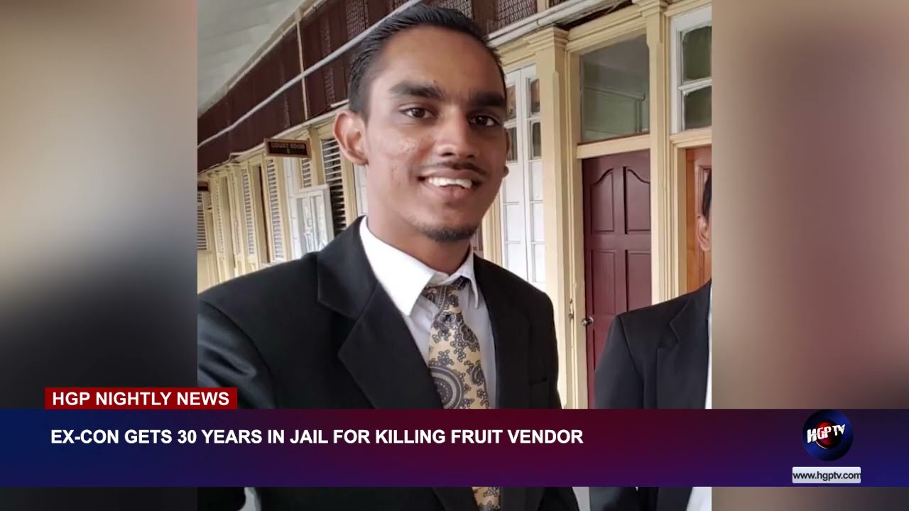 An ex-con gets 30 years in jail for killing a fruit vendor.