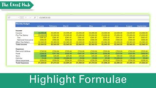 Show And Highlight Formulae In Excel - The Excel Hub screenshot 5