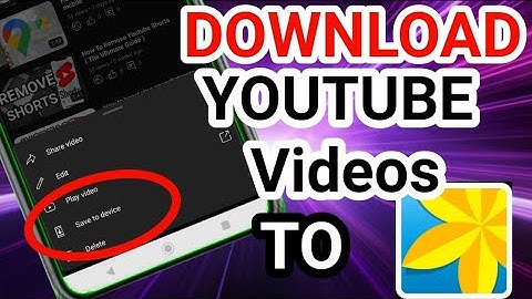 How to download youtube video To phone gallery