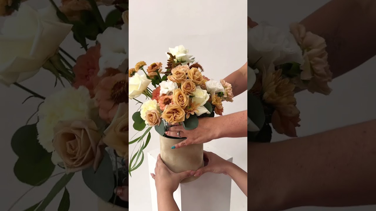 Make a statement this Fall with our Brown Velvet Box Arrangement