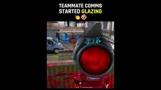 Teammates Started Glazing 👏🤣 #codm #sniper