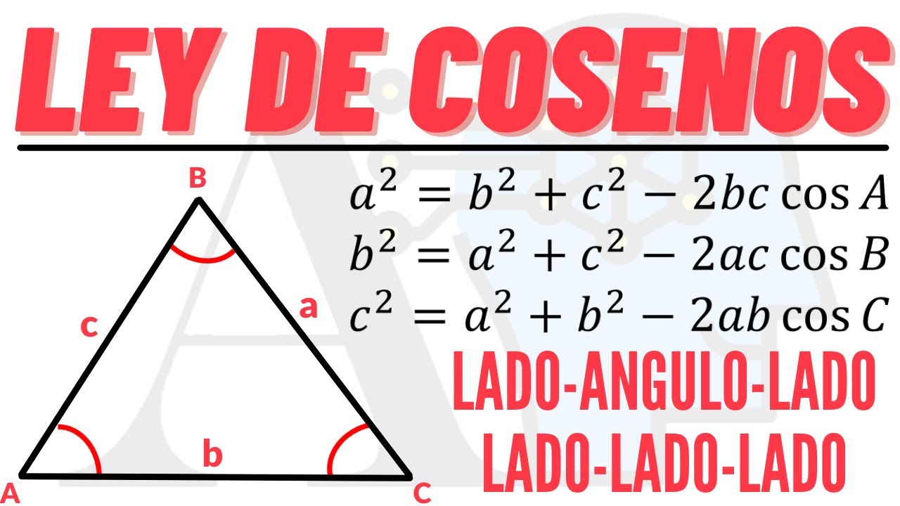 Ley de los Cosenos | Encontrar un lado | Encontrar un ángulo - YouTube