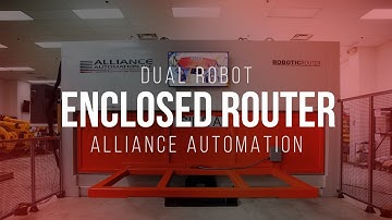 Large Robotic Router Cell w/Turntable for Molded Fiberglass Parts | Alliance Automation - Flint, MI