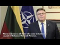 URM ministras L.Linkevičius sveikina atvykstančias NATO pajėgas