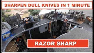 Knives Dull to Razor Sharp in 1 minuite