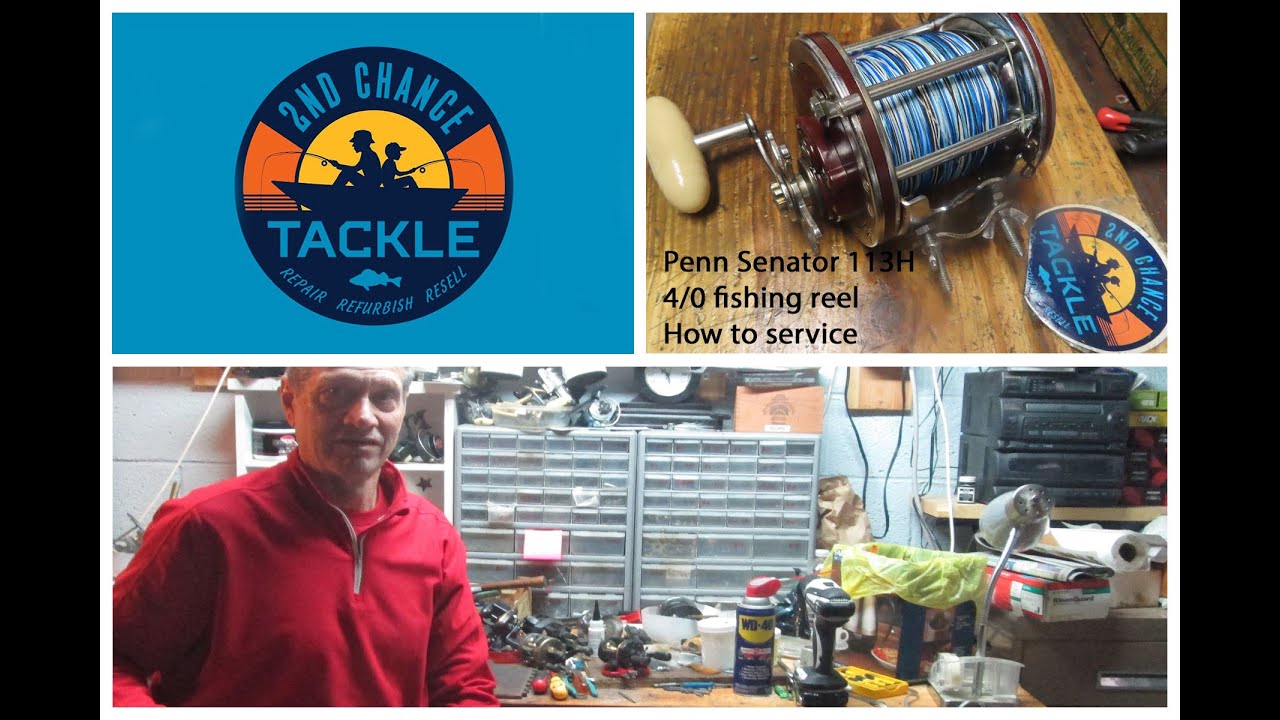 Penn 113H 4 0 Senator how to upgrade drag washers and service the fishing  reel 