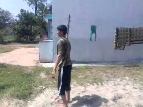 air force school bareilly two guys doing Backflip and frontflip.