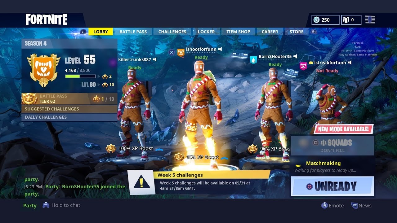 12+ wins // 290 kills // slow builder