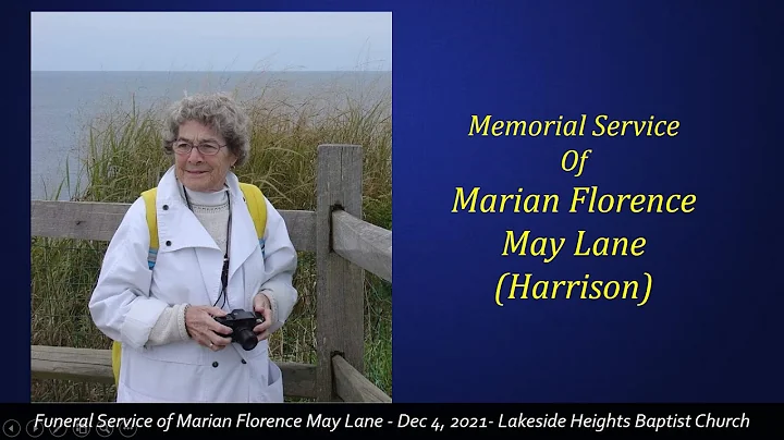 Funeral Service for Marian Lane